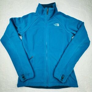 The North Face Zip Up Teal Fleece Jacket. Women’s size XS. Side zipper pockets.